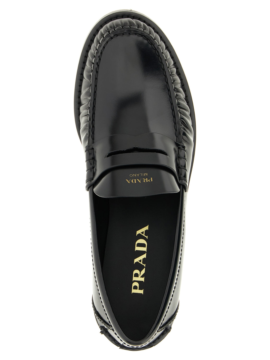 Black Calfskin Slip-On Loafers
