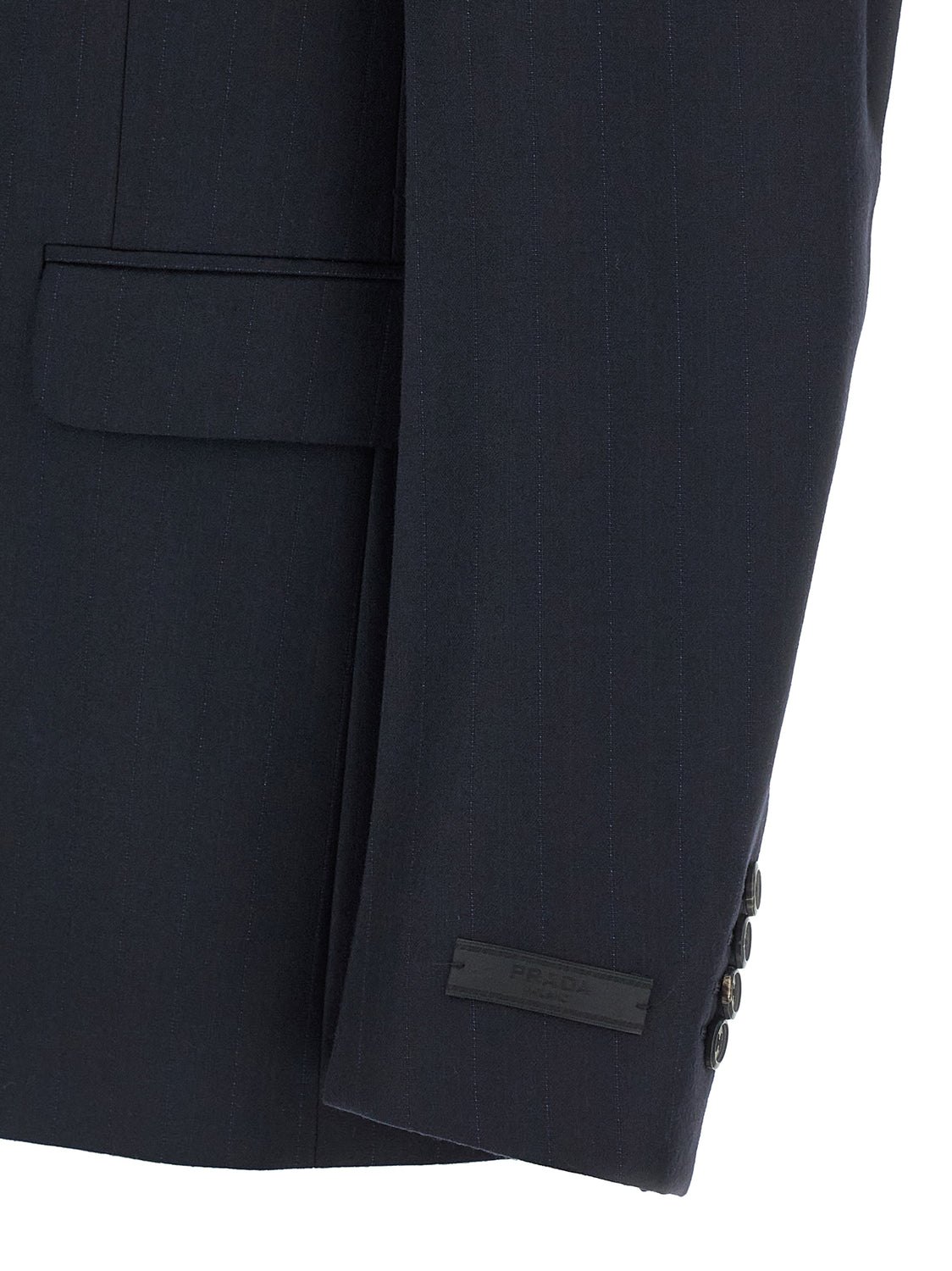 Blue Virgin Wool Two-Piece Suit