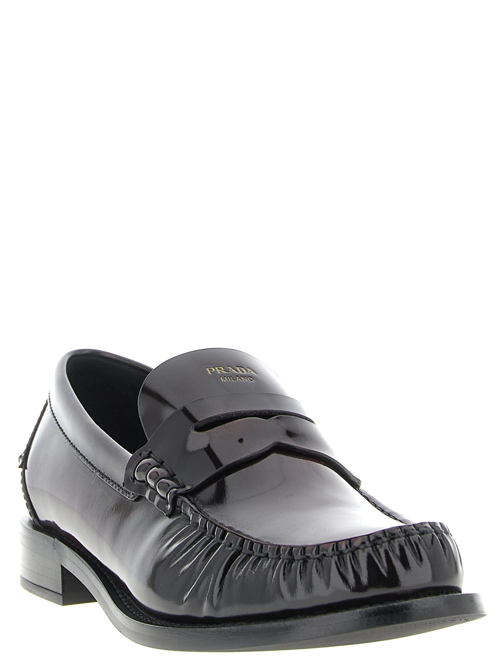 Bordeaux Calfskin Slip-On Loafers