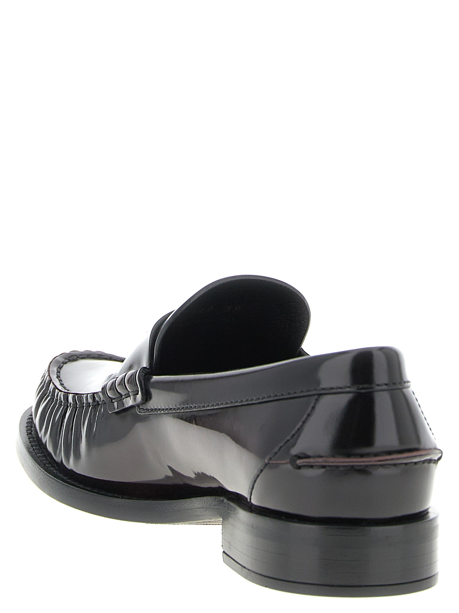 Bordeaux Calfskin Slip-On Loafers