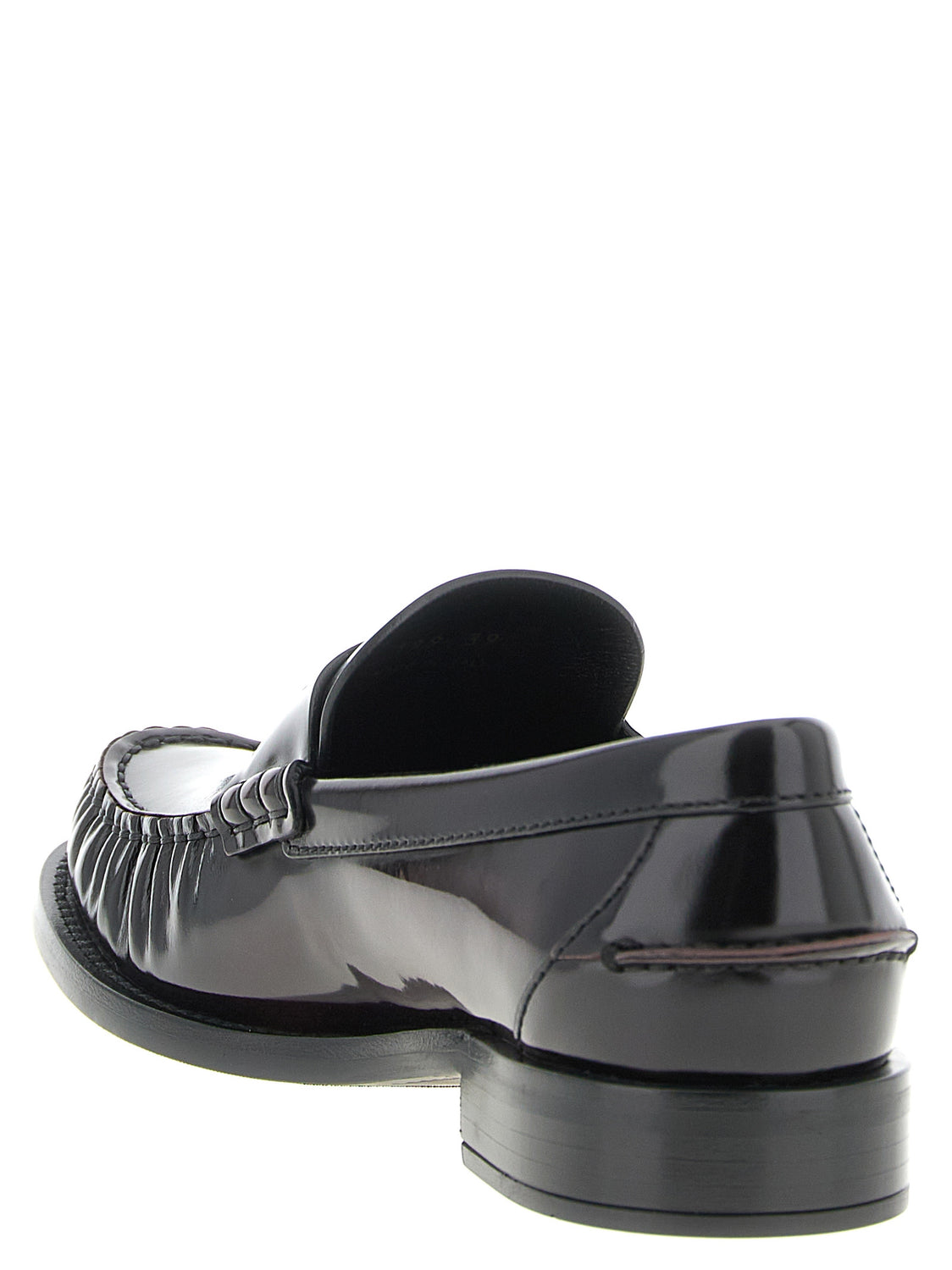 Bordeaux Calfskin Slip-On Loafers