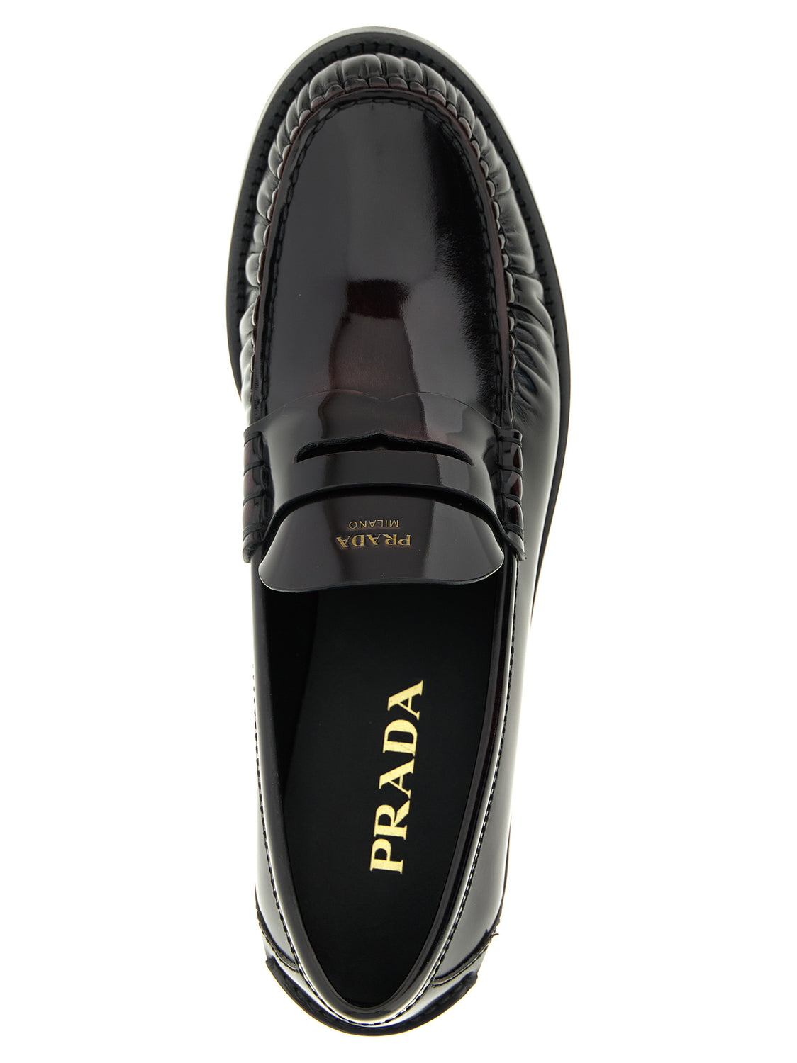Bordeaux Calfskin Slip-On Loafers