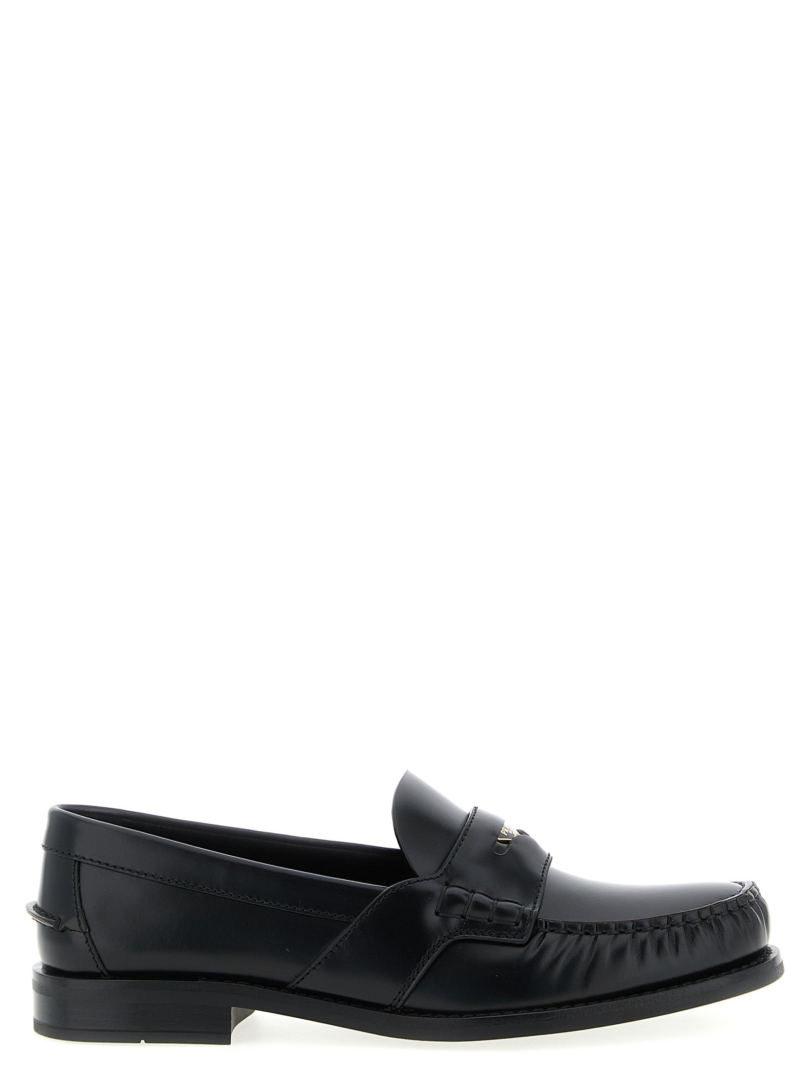Black Calfskin Slip-On Loafers