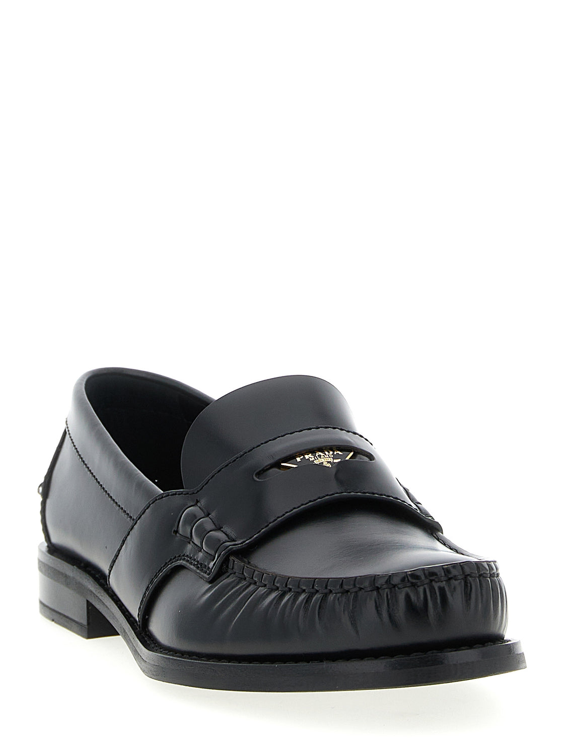 Black Calfskin Slip-On Loafers