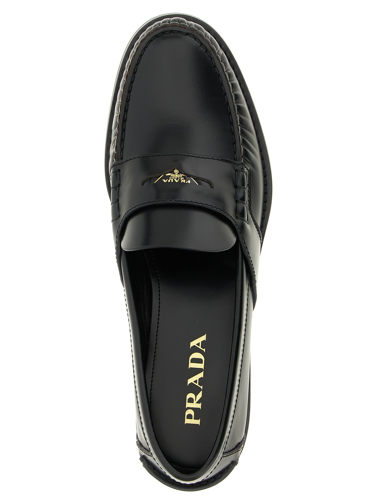 Black Calfskin Slip-On Loafers