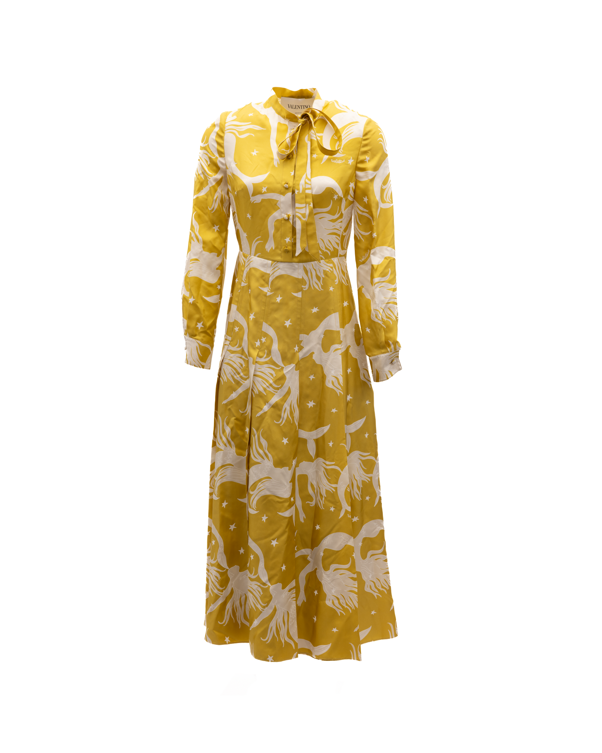 Yellow Silk Dress