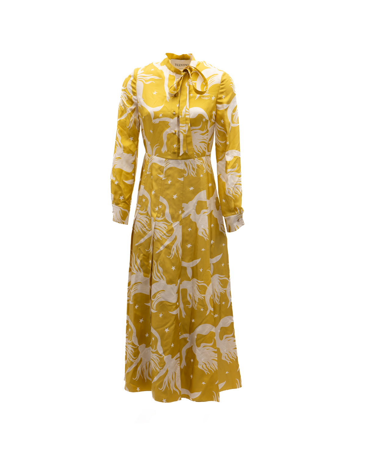 Yellow Silk Dress