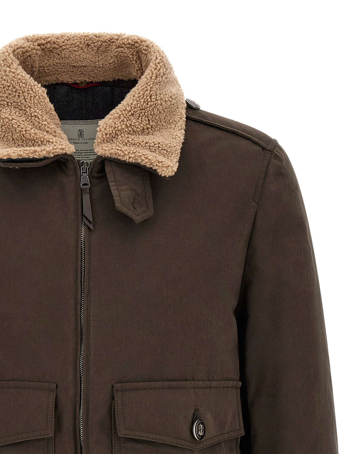 Brown Cotton Bomber
