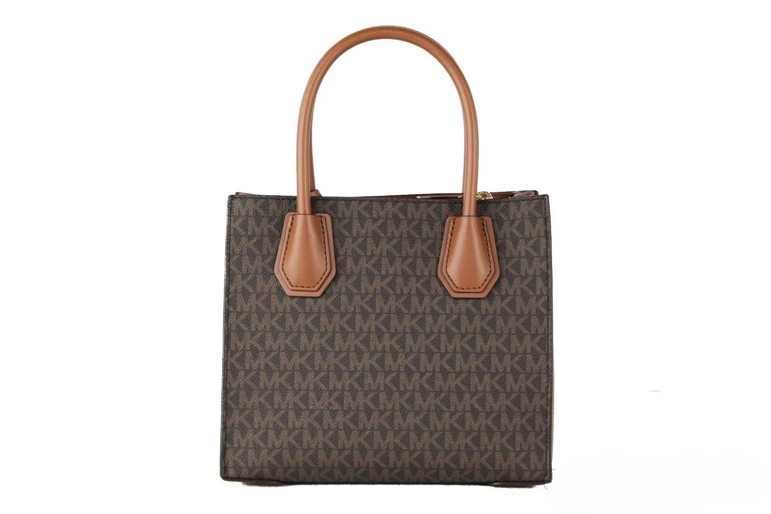 MICHAEL KORS Mercer 35S1GM9M2B Medium Logo And Leather Accordion Crossbody Bag In Brown