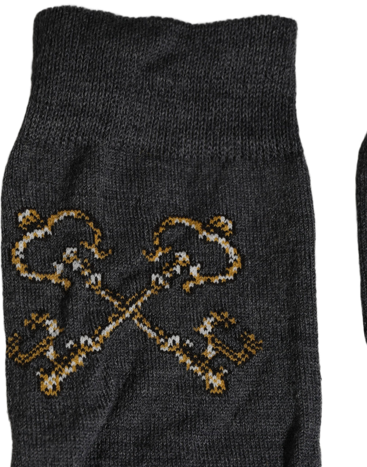 Dark Gray Wool Over The Calf Knee High Accessory Socks