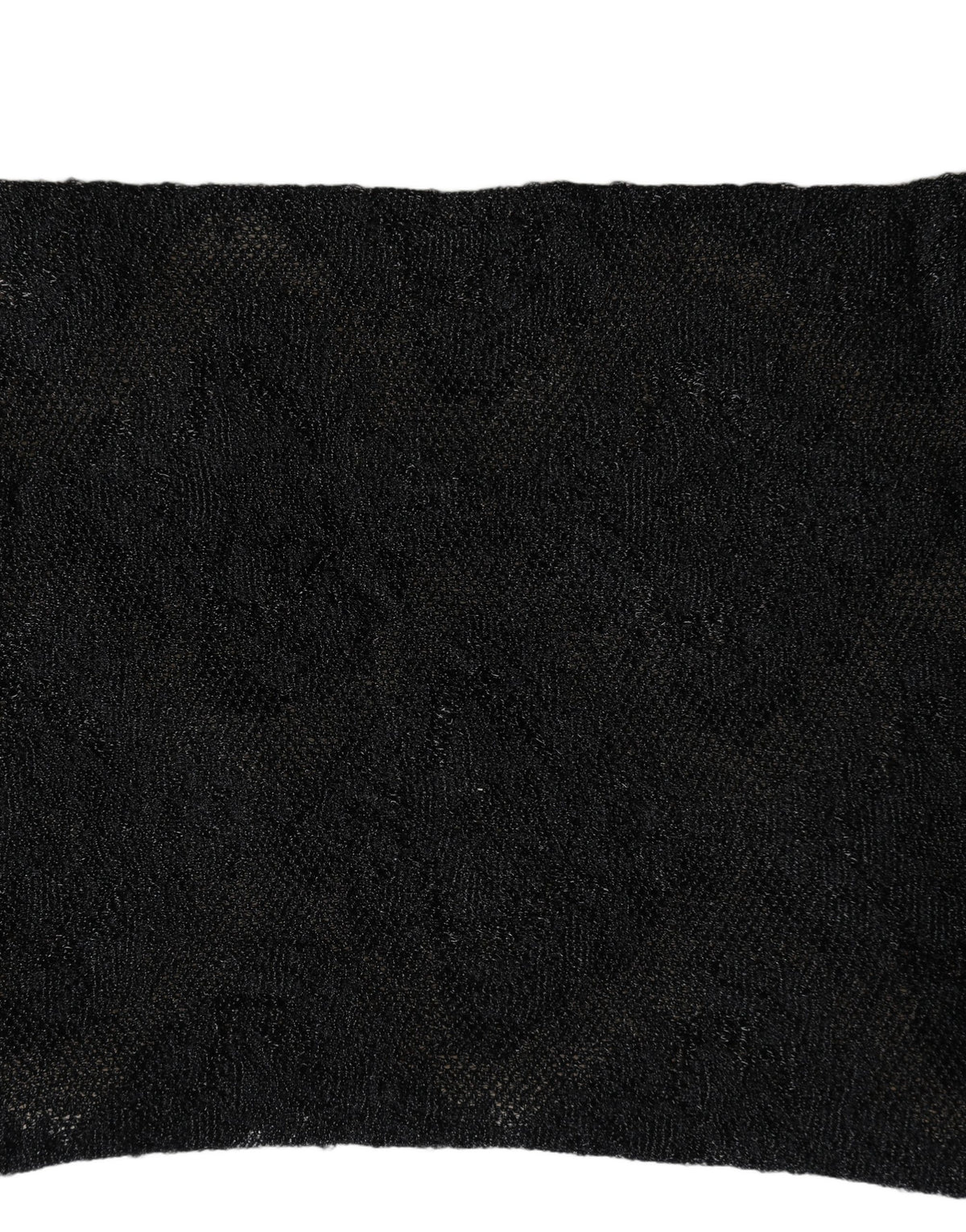 Black Floral Nylon Stretch Mid Calf Socks