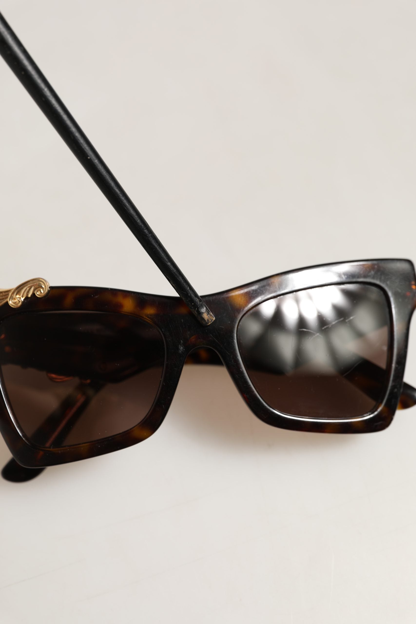 Brown DG4434 Accent Havana Acetate Frame Sunglasses