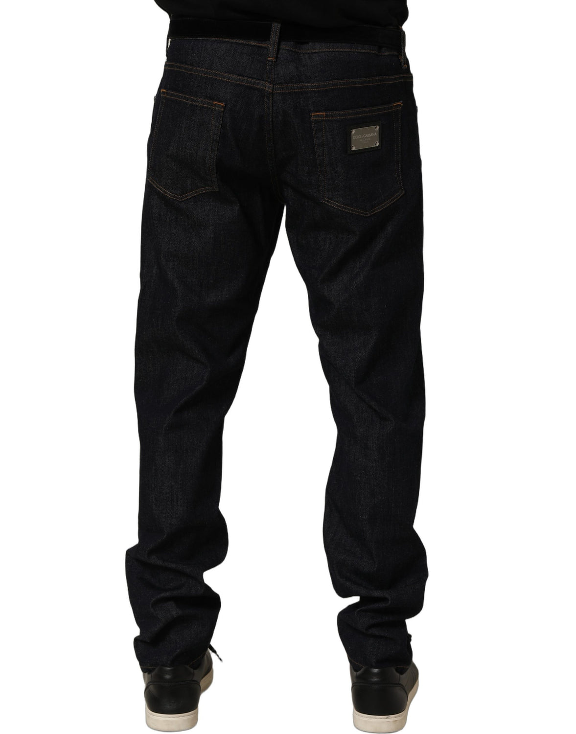 Dark Gray Cotton Slim Fit Men Denim Jeans