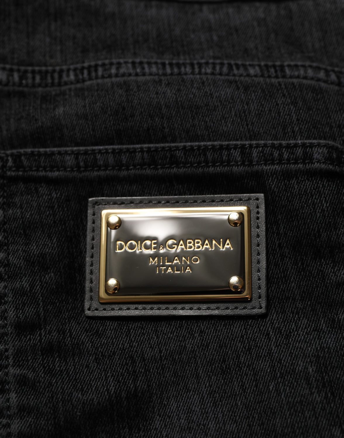 Black Cotton Relaxed Wide Leg Men Denim Jeans