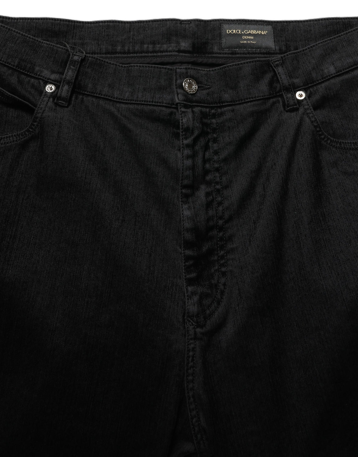 Black Cotton Relaxed Wide Leg Men Denim Jeans