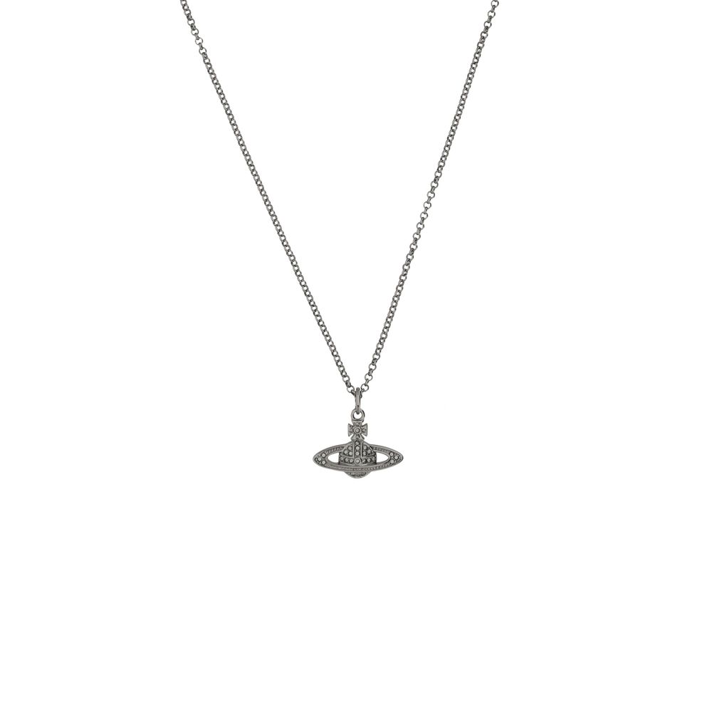 Gray Brass Necklace