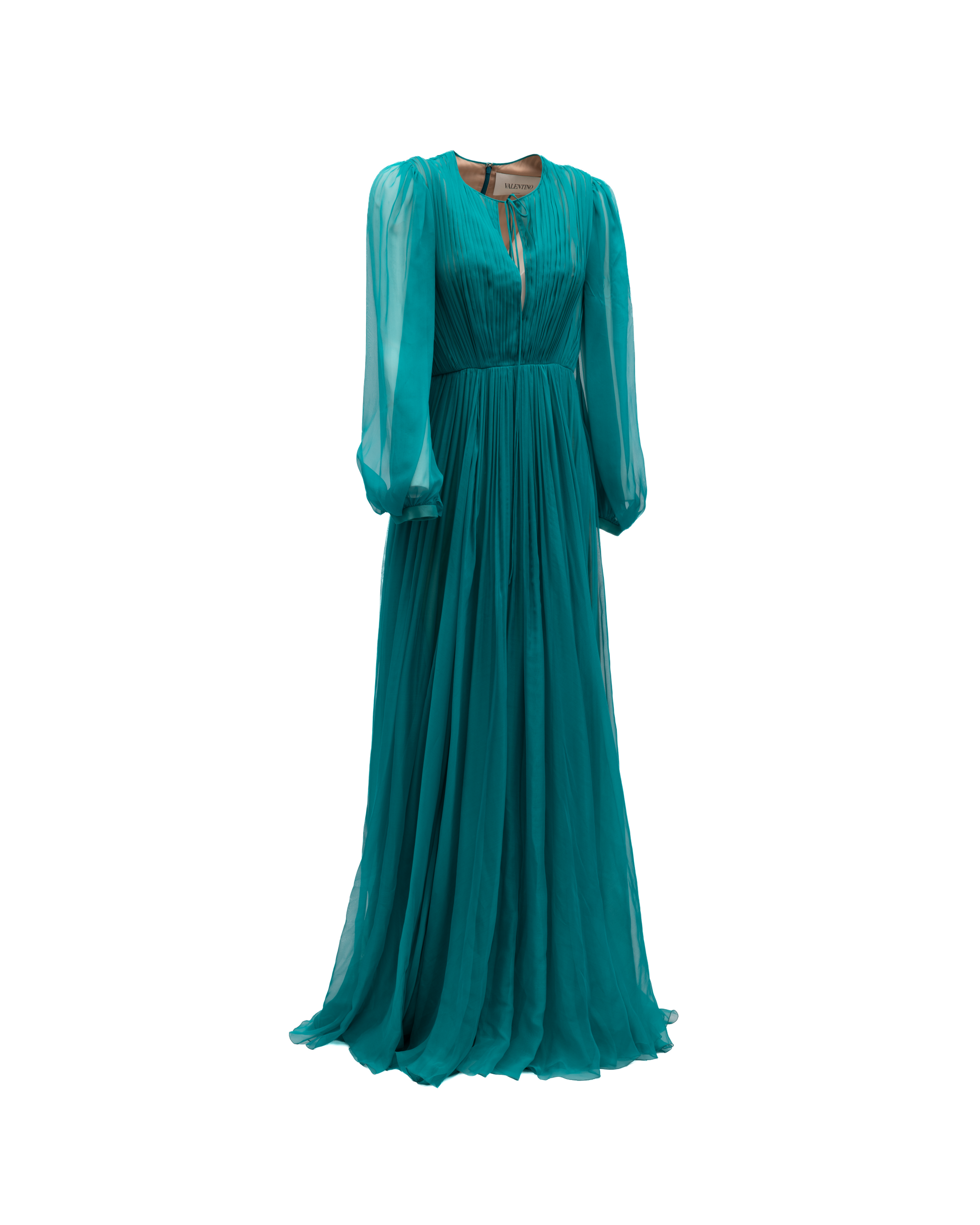 Teal Long Cocktail Dress