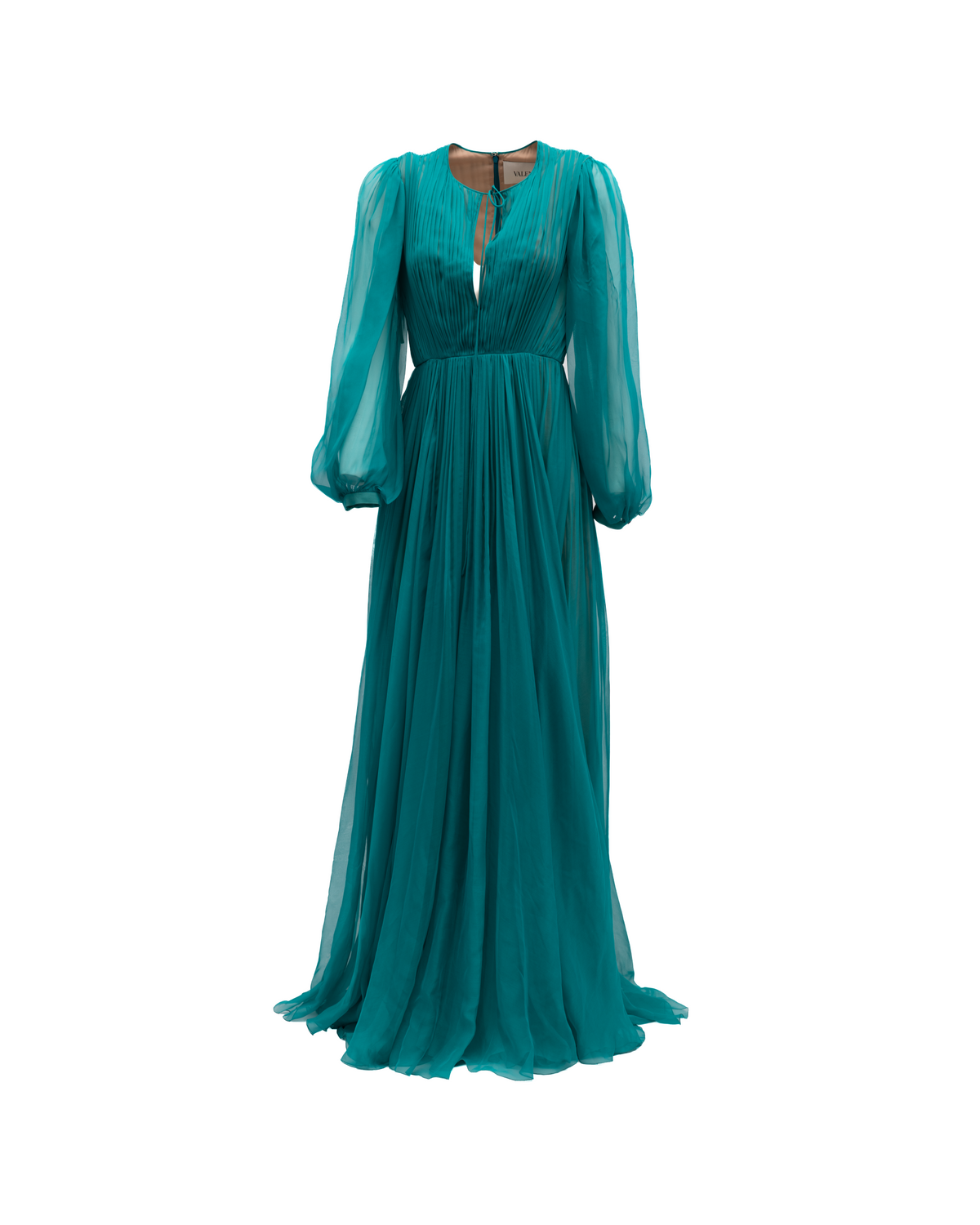 Teal Long Cocktail Dress