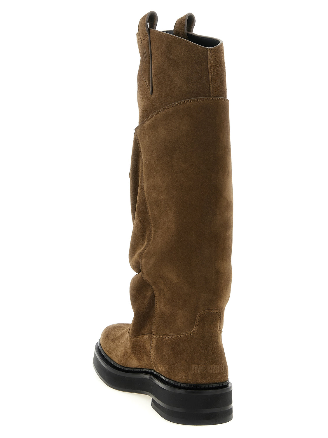 Brown Calfskin Over The Knee