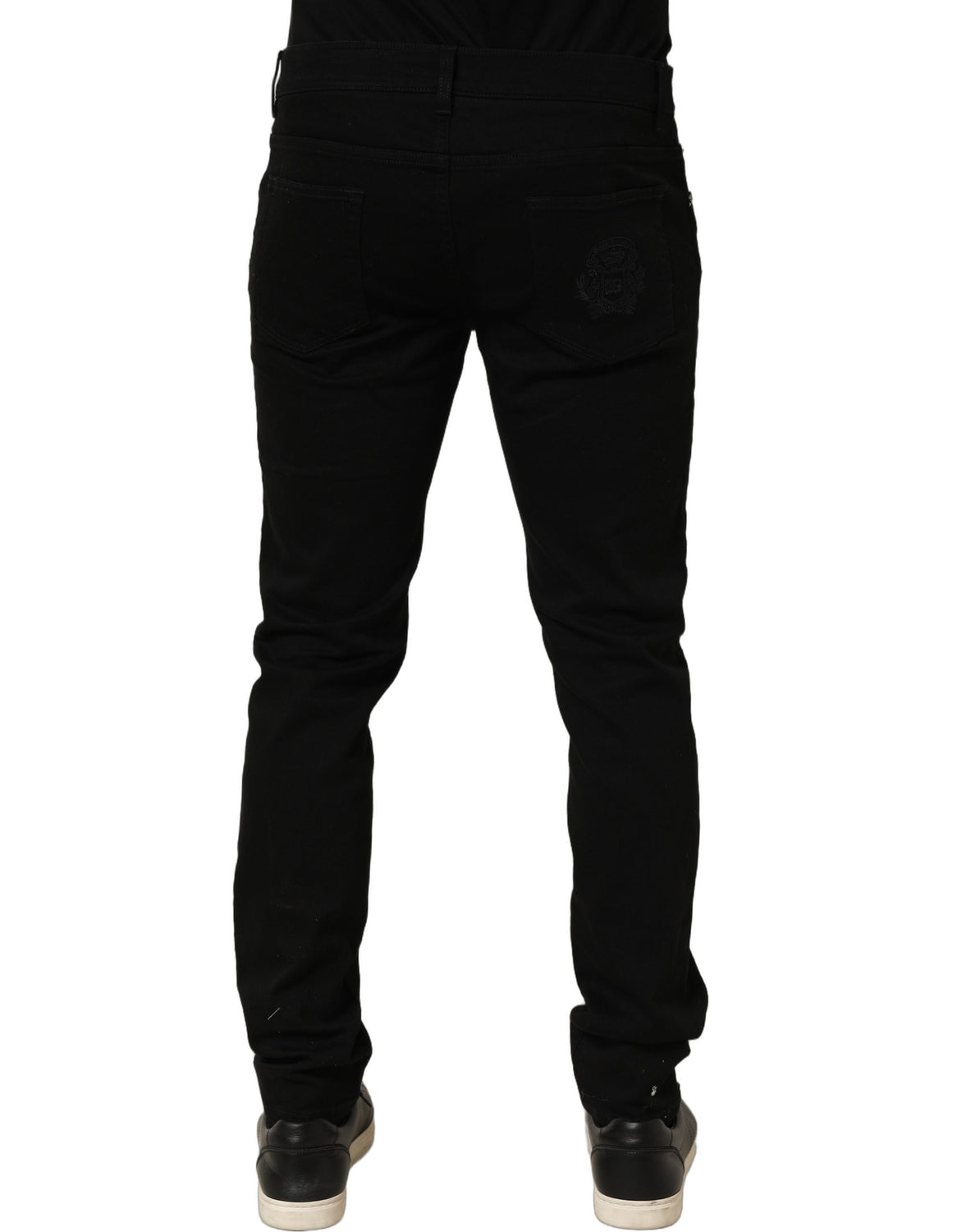 Black Cotton Stretch Skinny Denim Trouser Jeans