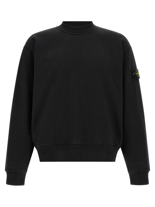 Black Cotton Sweatshirt