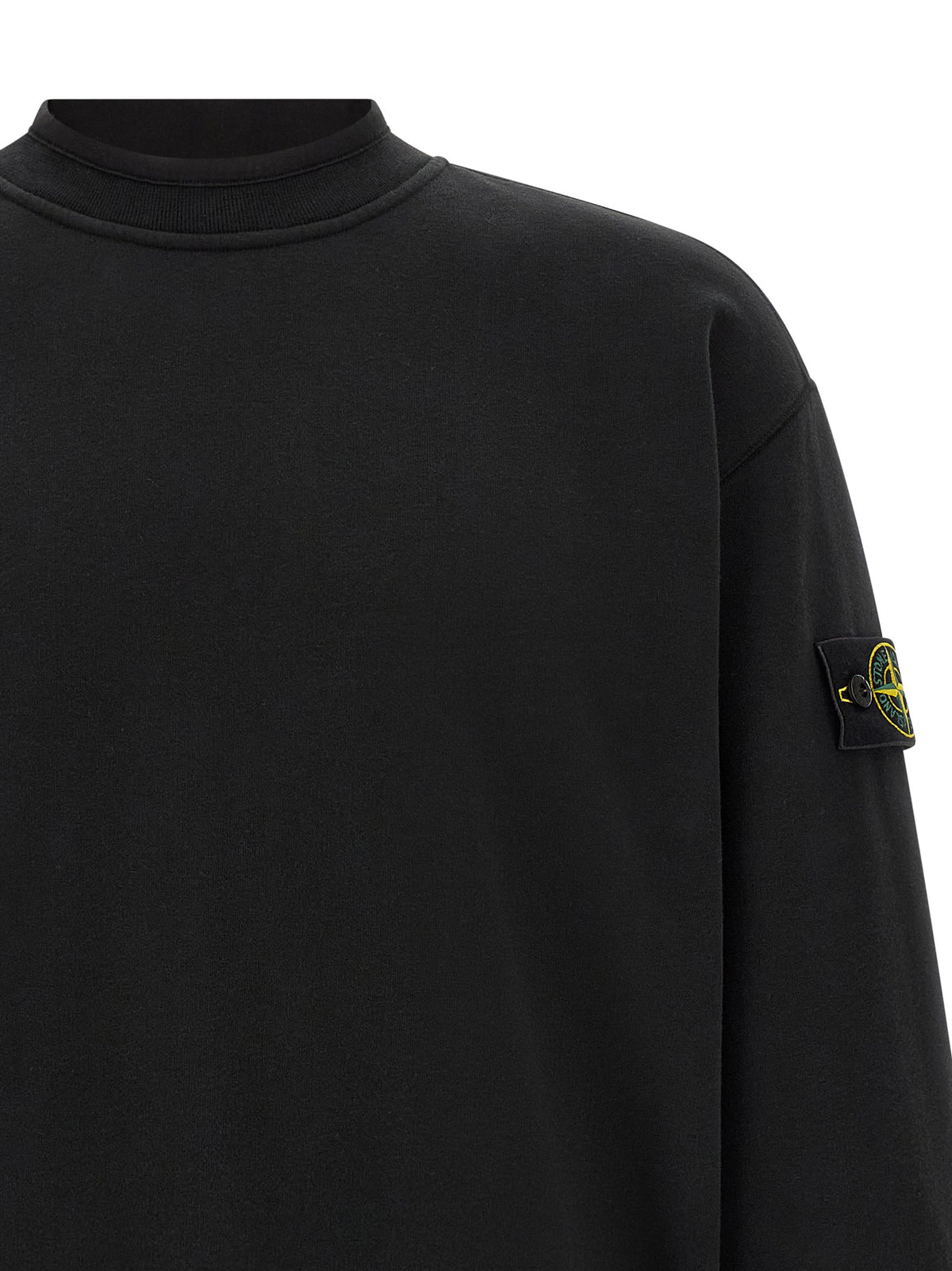 Black Cotton Sweatshirt