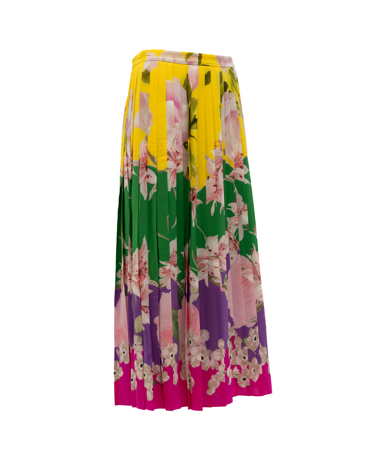 Plated Floral Skirt
