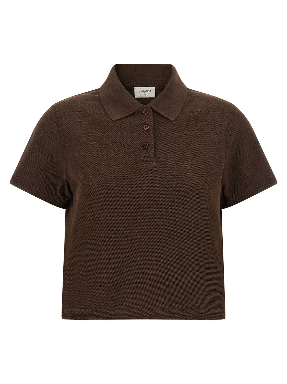 Brown Cotton Polo Shirt