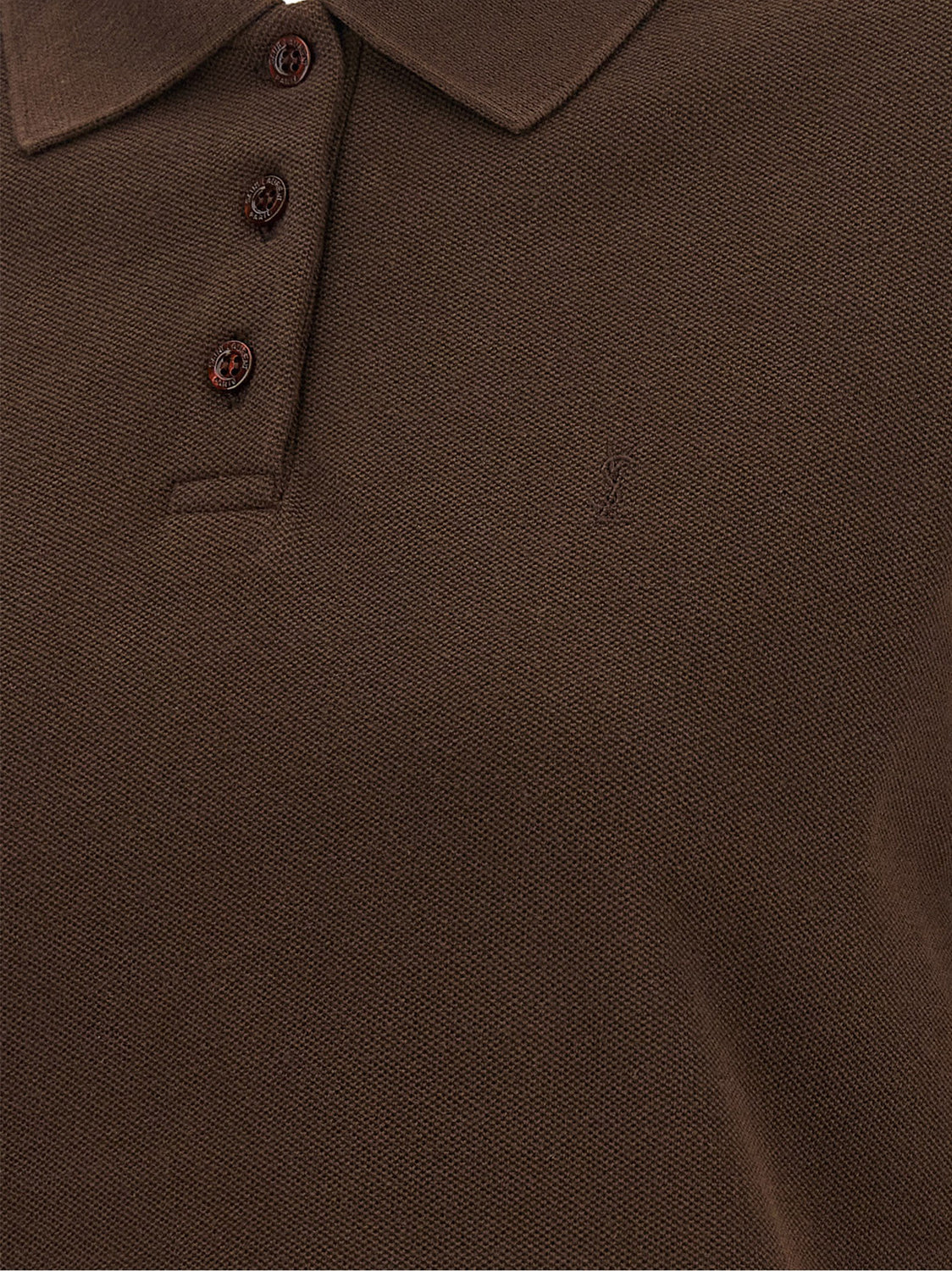Brown Cotton Polo Shirt