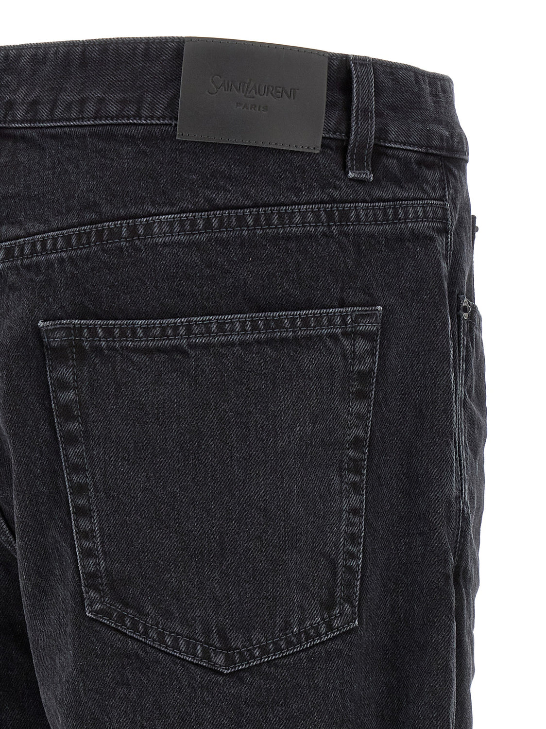 Black Cotton Relaxed Fit Jeans