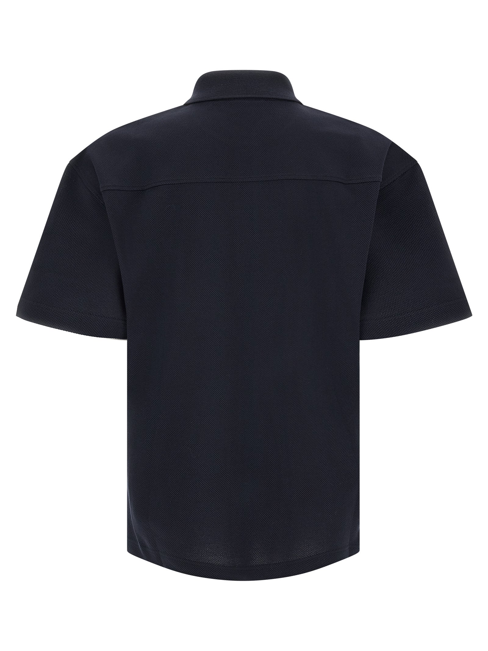 Blue Cotton Polo Shirt