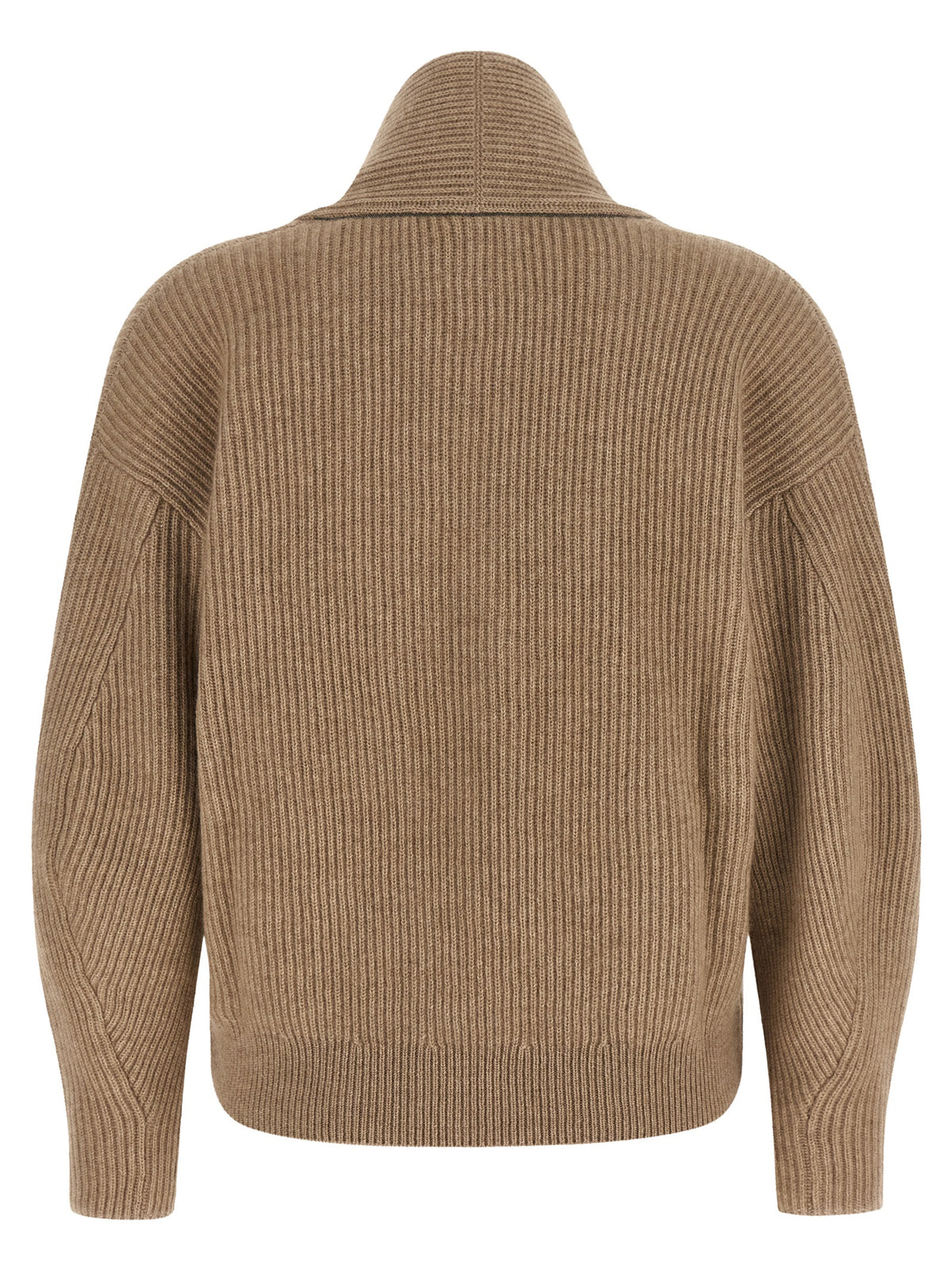 Beige Cashmere Cardigan