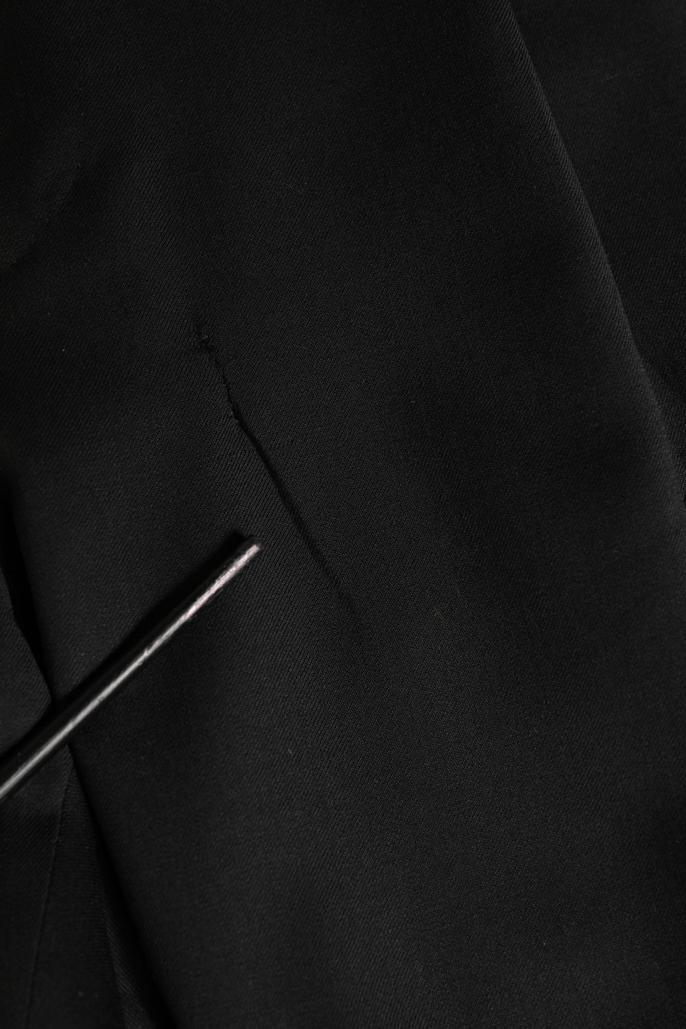 Black Wool Stretch Formal Dress Trouser