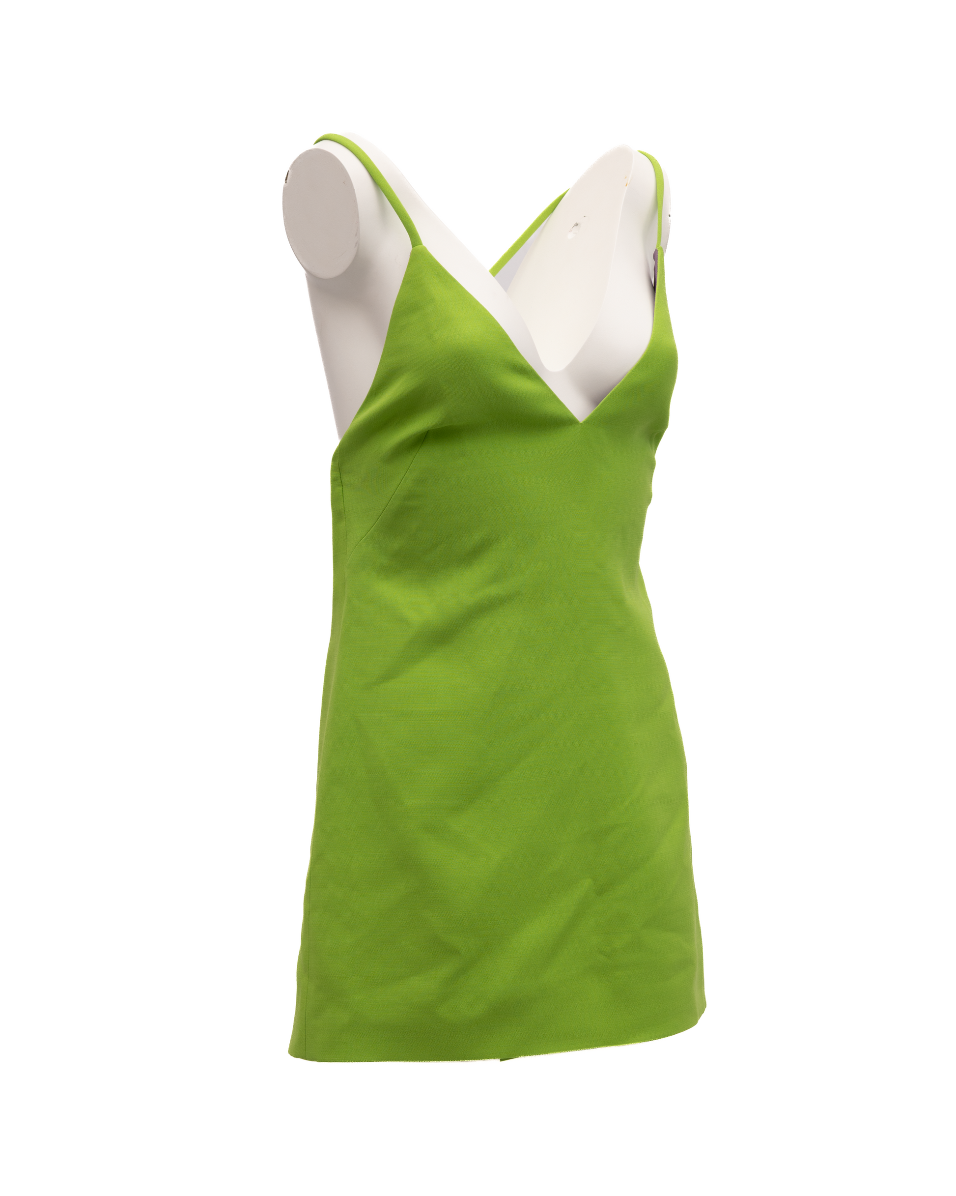 Neon Green Open Back Dress
