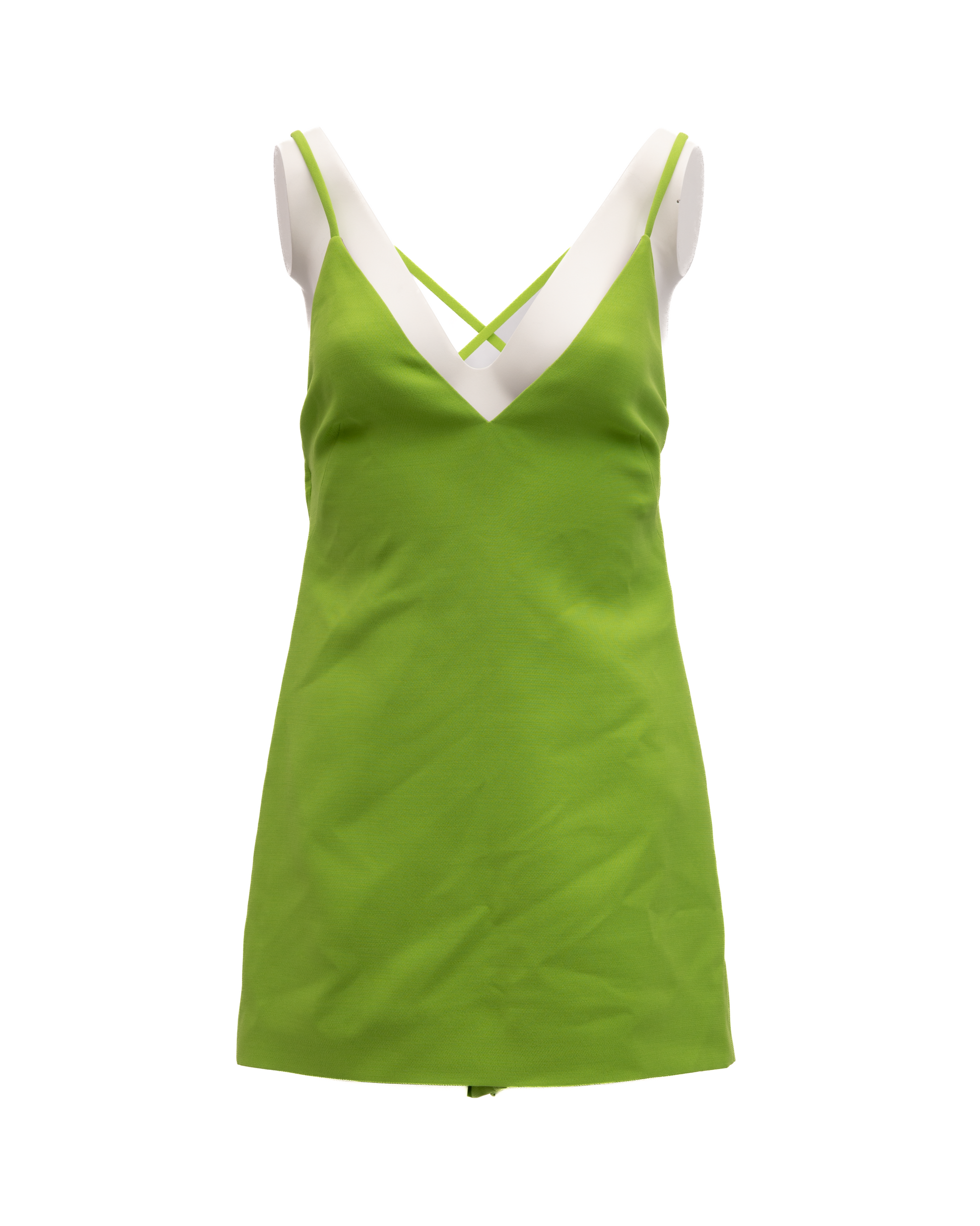 Neon Green Open Back Dress