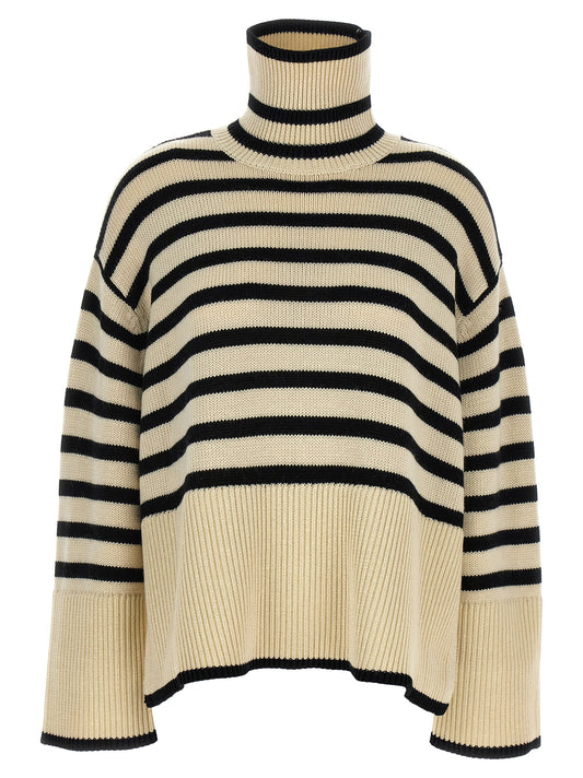 Bicolor Wool Cardigan