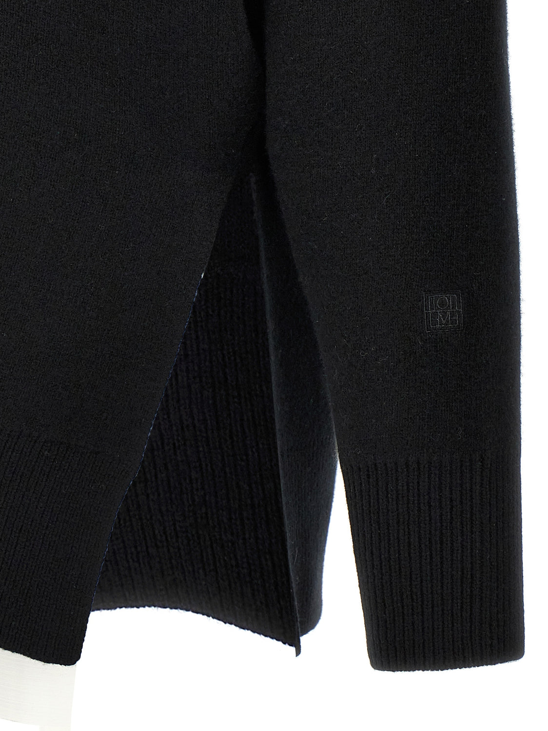 Black Polyester Cardigan