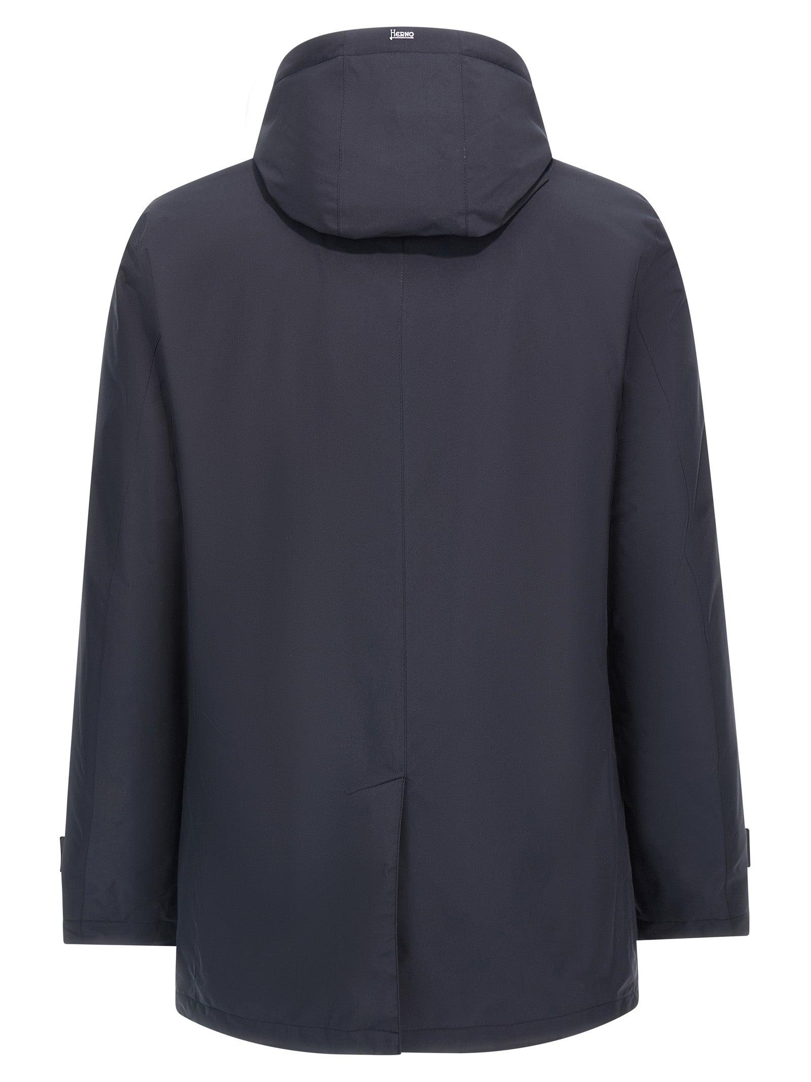 Blue Polyester Parka