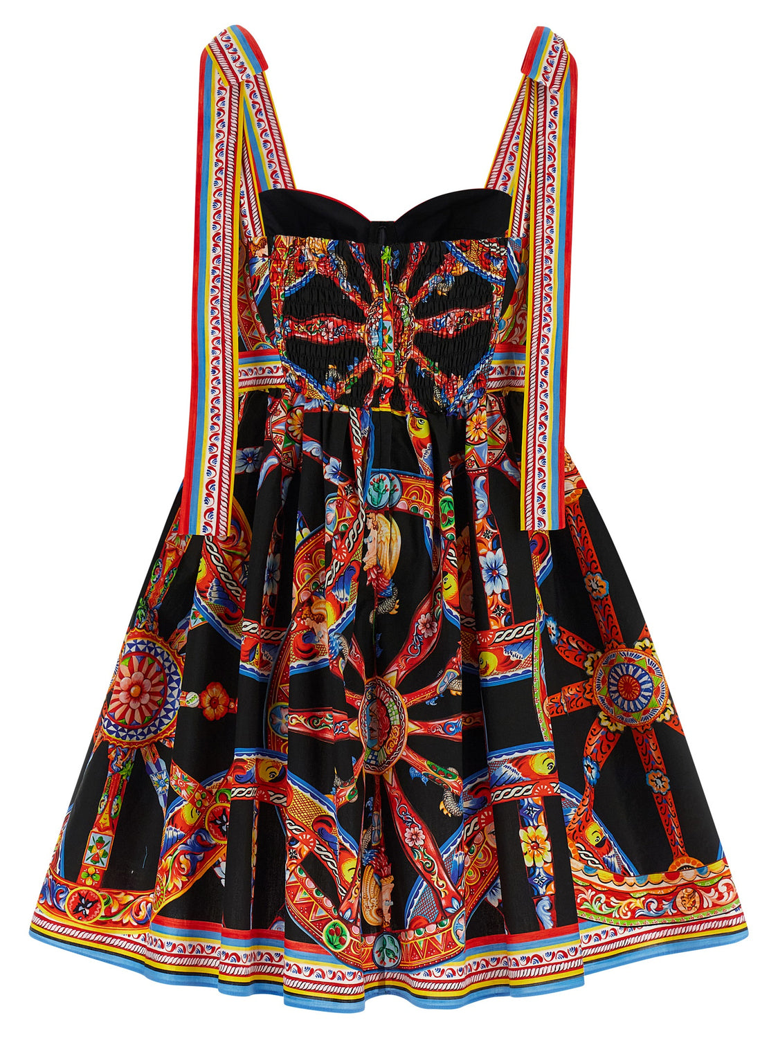 Multicolor Cotton Short Dress