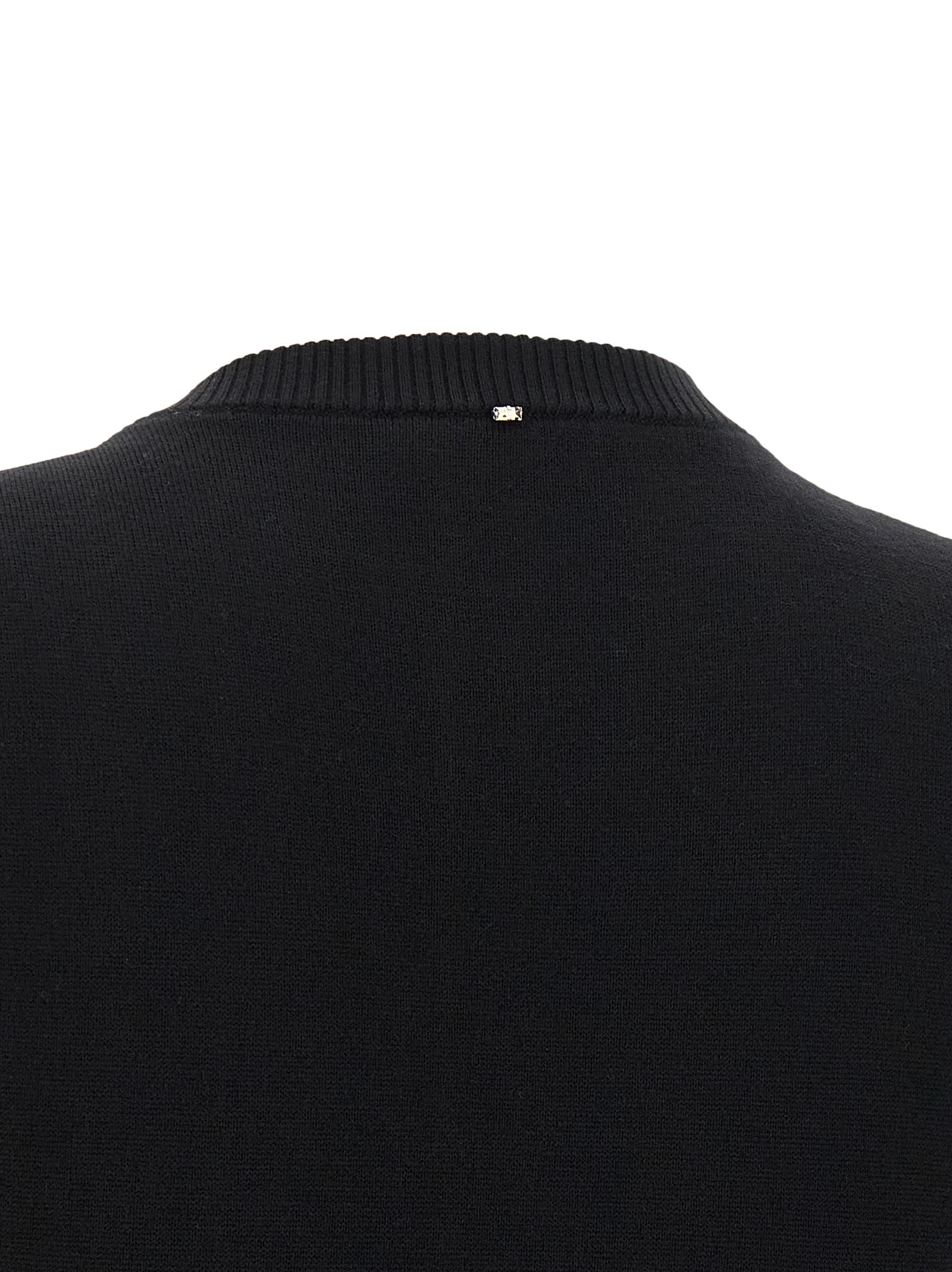 Black Virgin Wool Tank Tops
