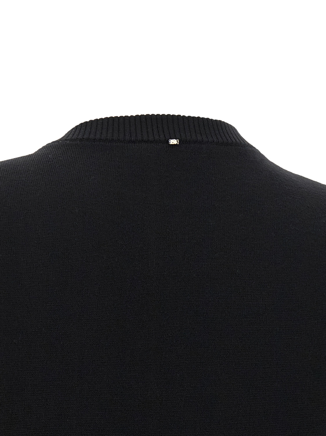 Black Virgin Wool Tank Tops