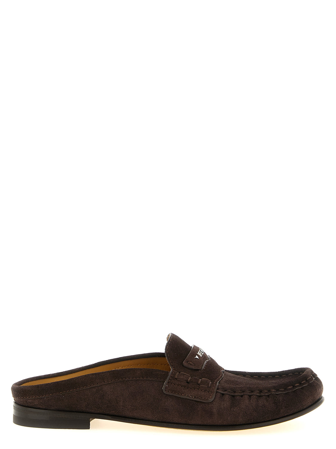 Brown Calfskin Slip-On Loafers