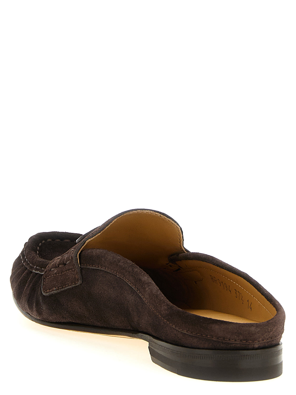 Brown Calfskin Slip-On Loafers