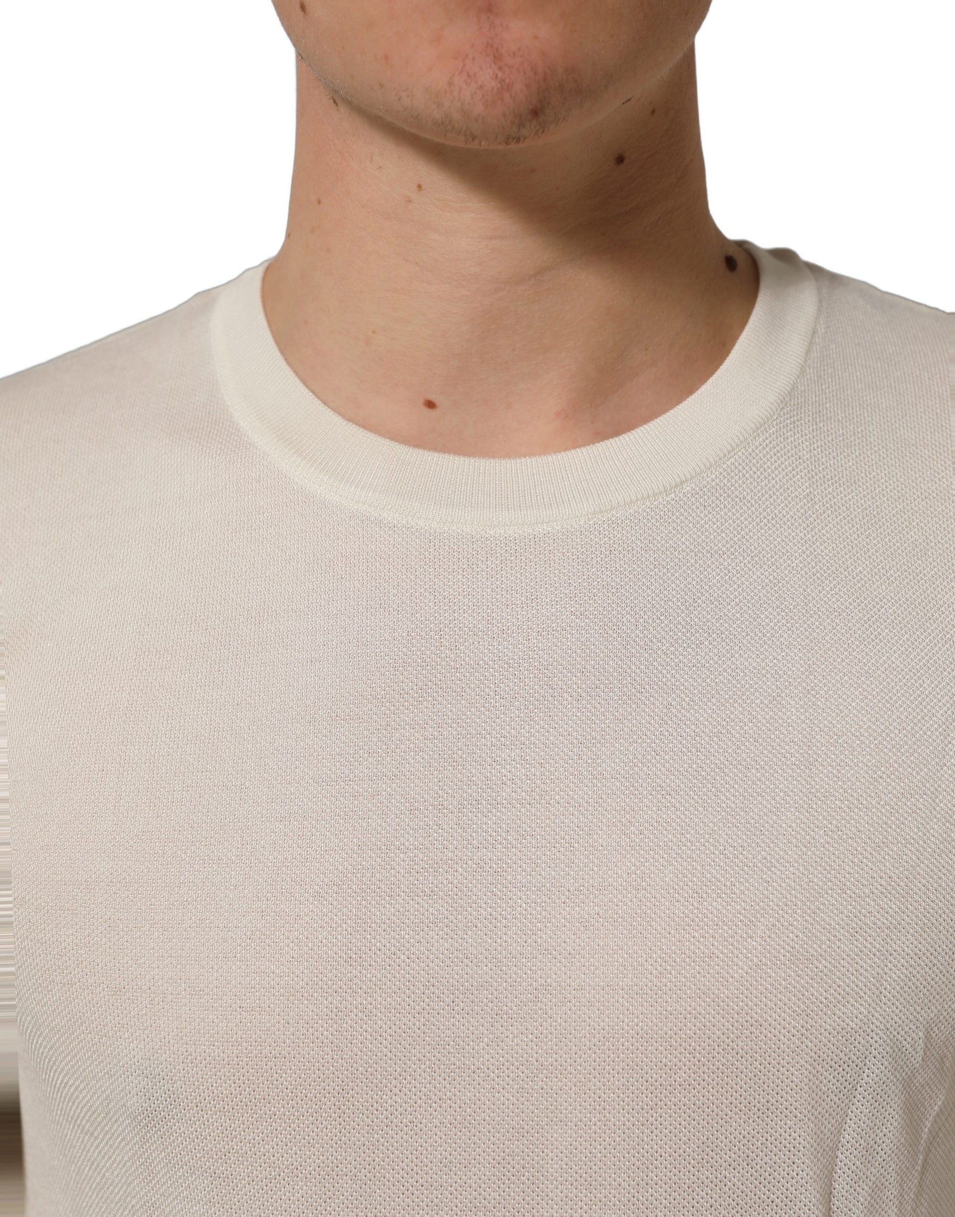 Off White Crew Neck Short Sleeves T-shirt