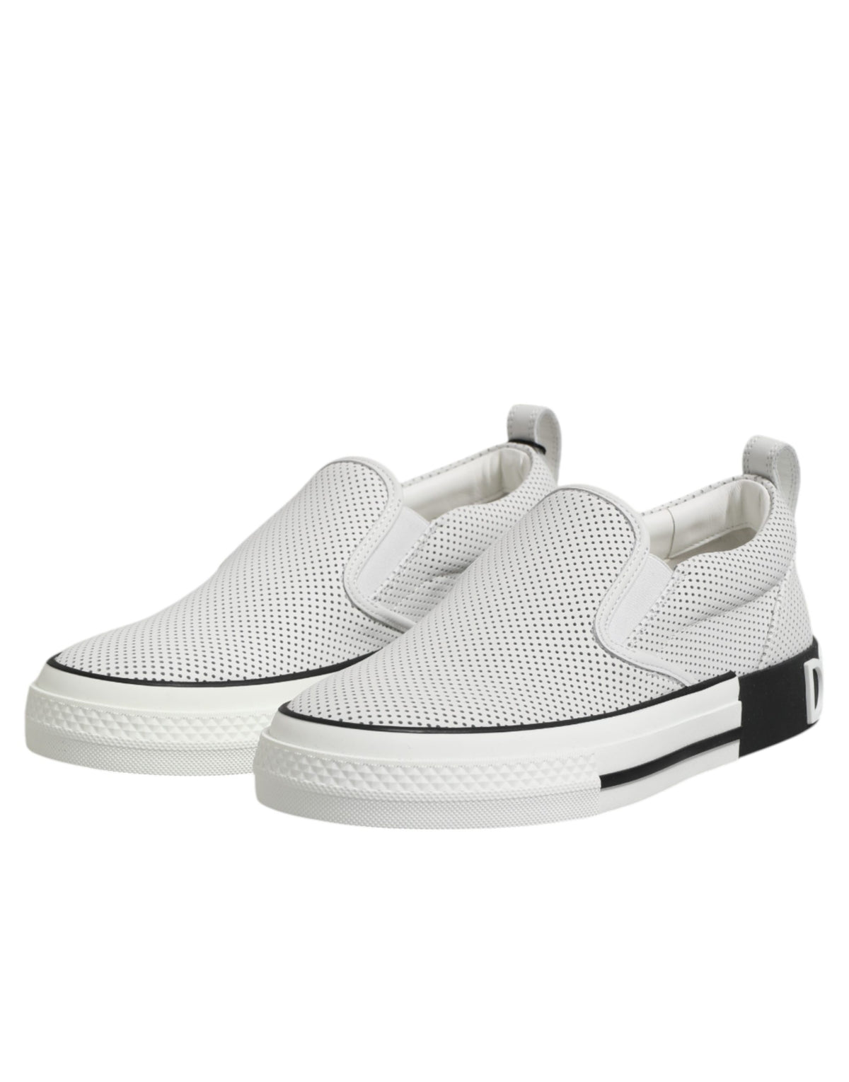 White Perforated Custom 2.Zero Sneakers Shoes