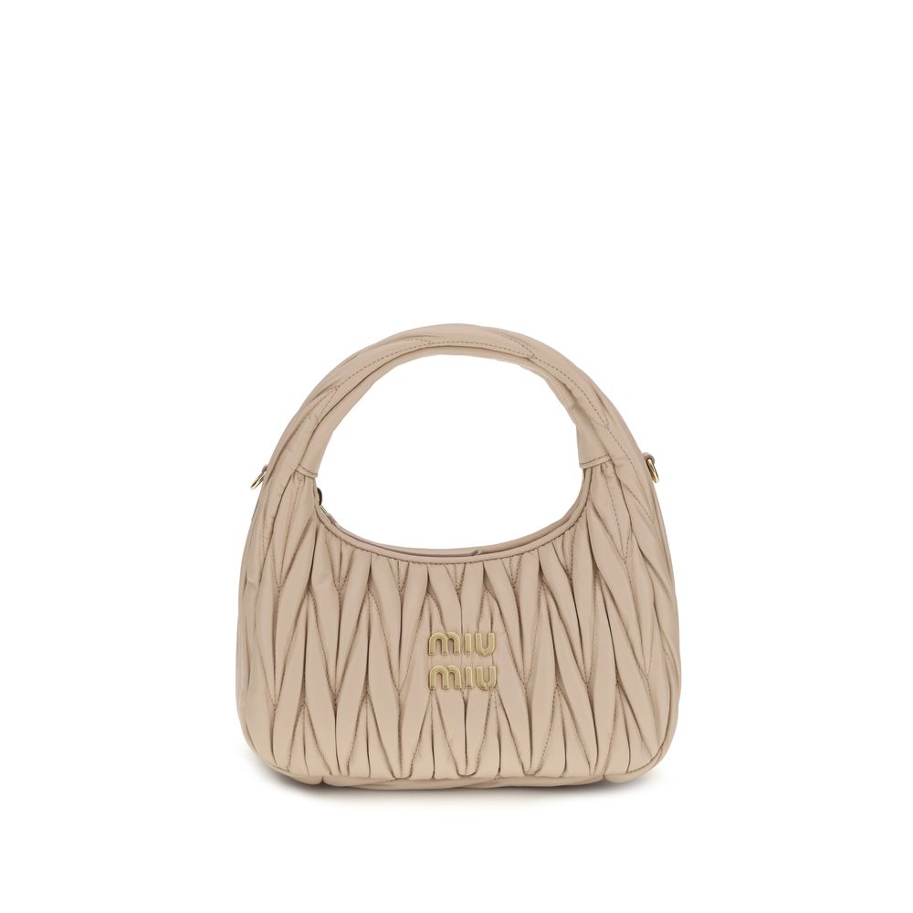 Beige Calf Leather Bos Taurus Shoulder Bag