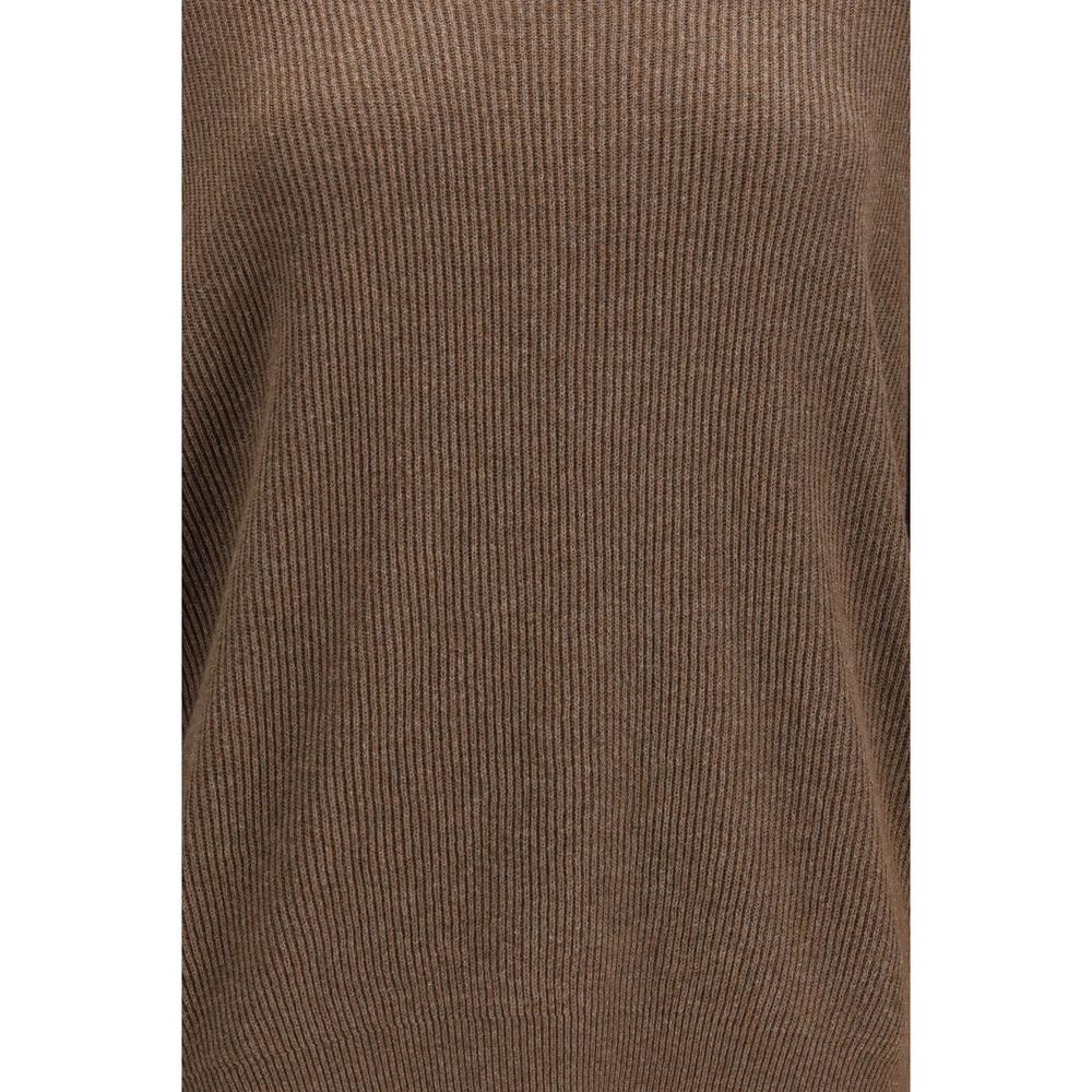 Brown Cotton Sweatshirt