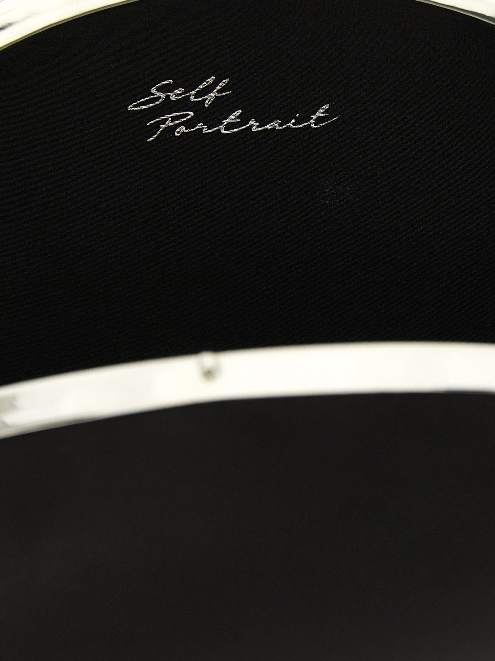 Black Polyester Clutch Bag