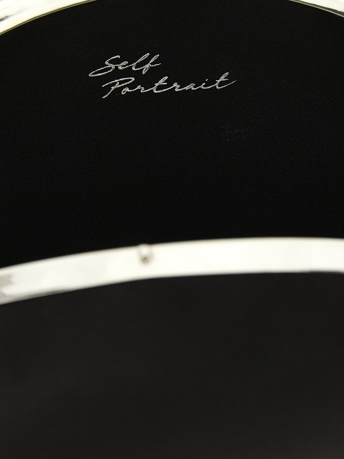 Black Polyester Clutch Bag