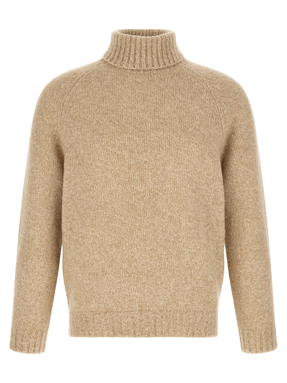 Beige Virgin Wool Cardigan